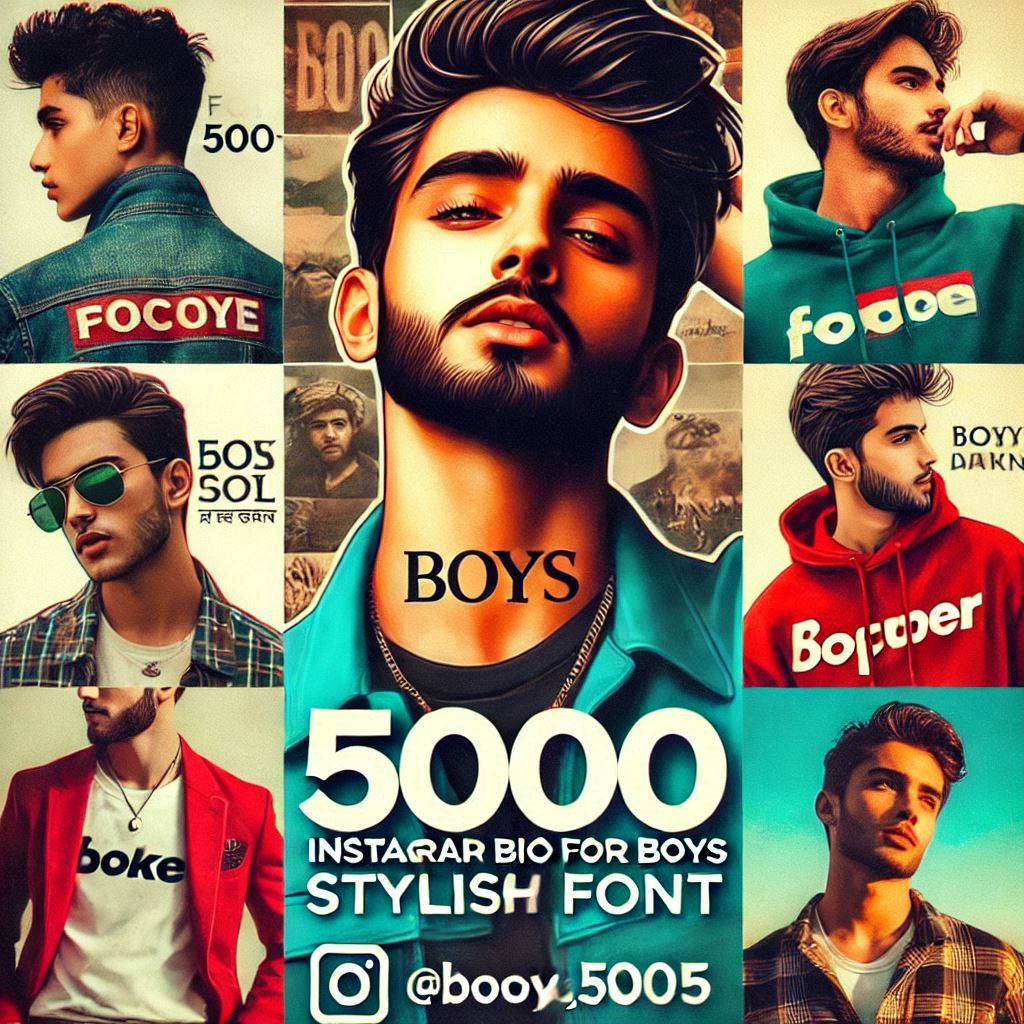 Short Instagram Bio for Boys Stylish Font