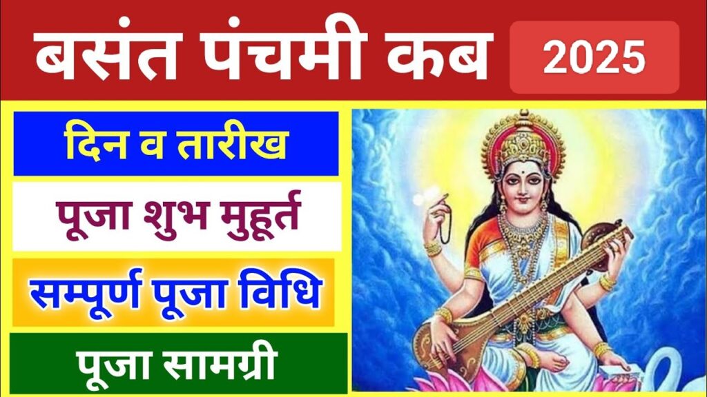 Basant panchami 2025: कब है बसंत पंचमी? जानें तिथि, शुभ मुहूर्त, पूजा विधि और देवी सरस्वती के आरती-स्तोत्र