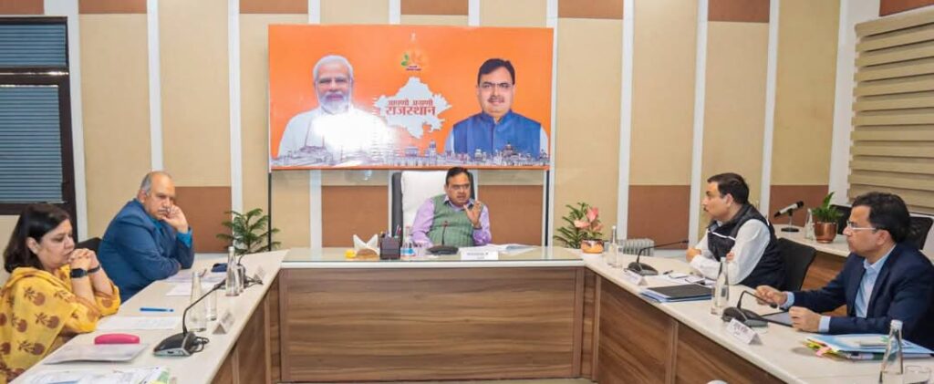 सीएम भजनलाल शर्मा ने भरतपुर व डीग जिले के विकास कार्यों की समीक्षा बैठक ली।