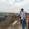जिला कलक्टर कमर चौधरी ने जलभराव क्षेत्रों एवं विकास कार्यों का किया मौका निरीक्षण