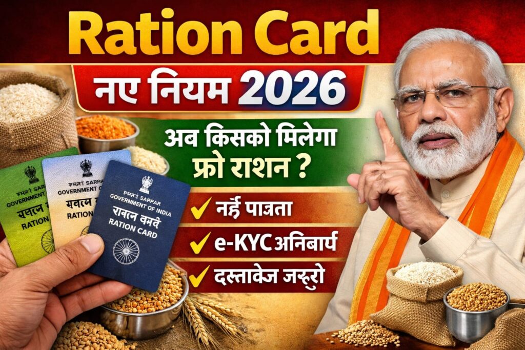 Ration Card New Rules 2026: Who will get free ration now? Learn about the new rules, eligibility, benefits, and the entire process.
