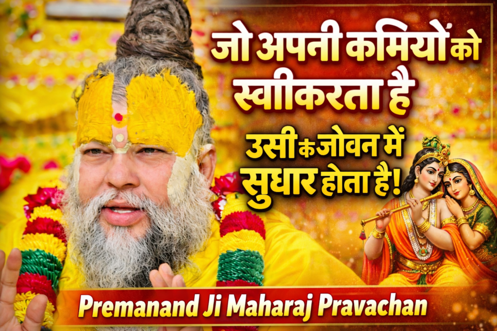 Premanand Ji Maharaj's sermon: Only the one who accepts his shortcomings improves his life.